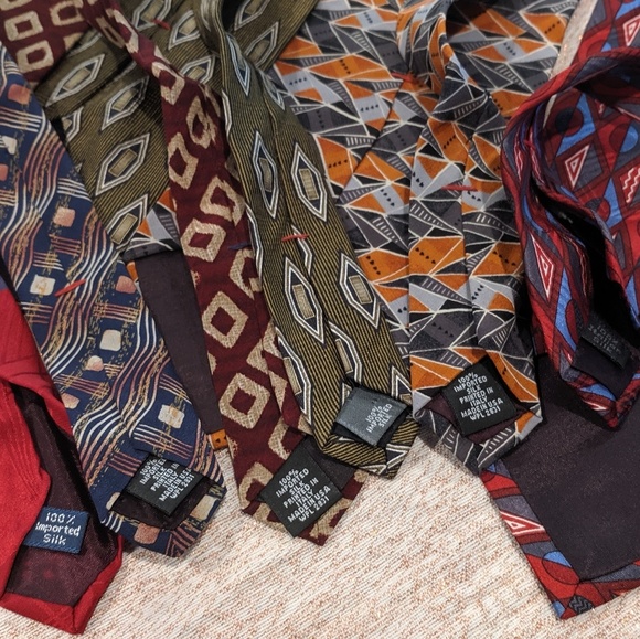 6 Vintage 100% silk ties Zylos by George Machado - Picture 6 of 8